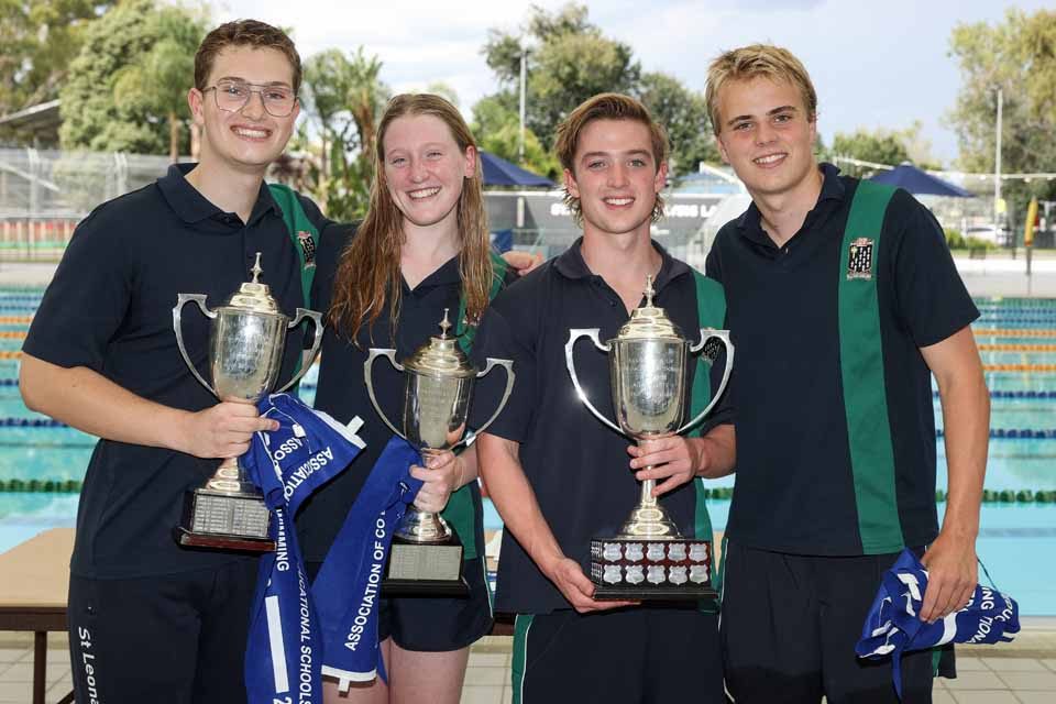 St Leonard's Captains take out the 2022 ACS Swimming title for the eighth year in row